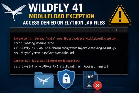 How to Fix WildFly 41 ModuleLoadException: Access Denied on Elytron JAR Files
