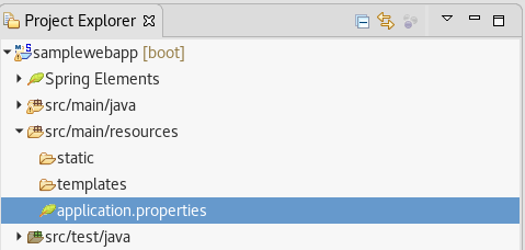 spring boot configure web server port