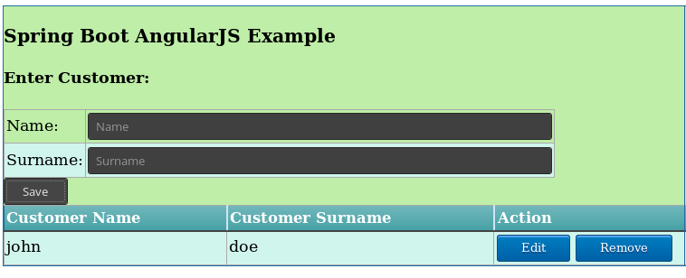 spring boot angularjs CRUD tutorial