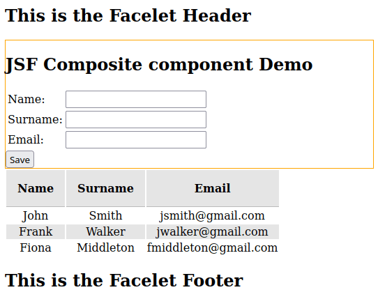 jsf composite component