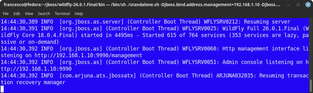 access jboss over network