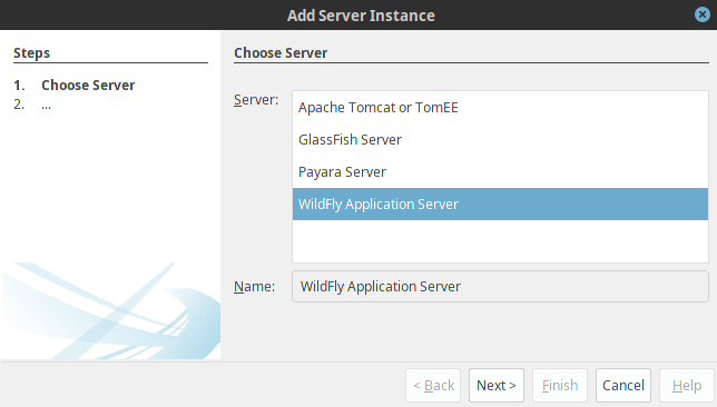 netbeans with wildfly