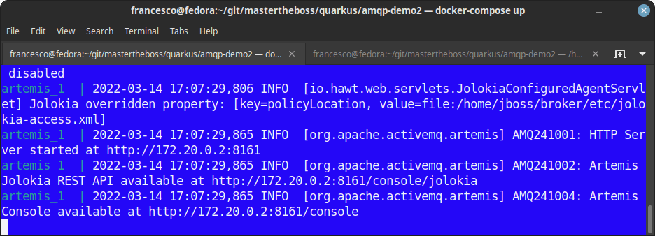 amq quarkus tutorial