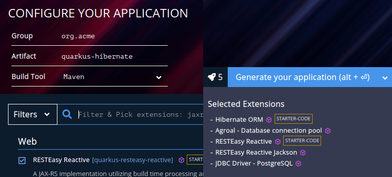 quarkus hibernate tutorial