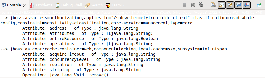 wildfly mbeans list jboss