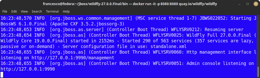 how to run wildfly on docker
