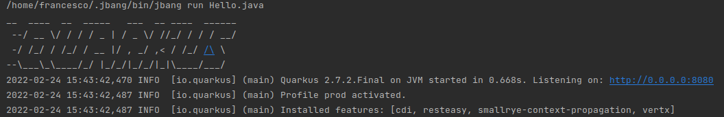 get started with jbang