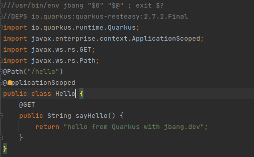 jbang get started