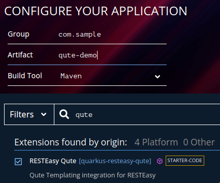 quarkus qute tutorial