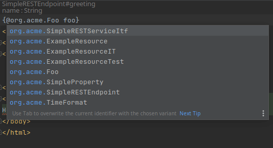 qute intellij idea quarkus