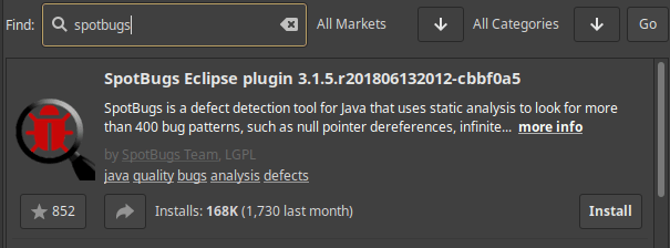 java spotbugs example