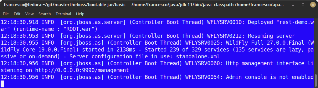 wildfly bootable jar tutorial