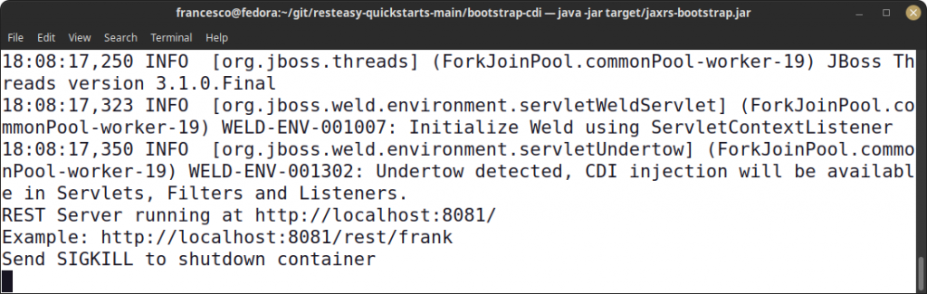 jakarta rest SeBootstrap