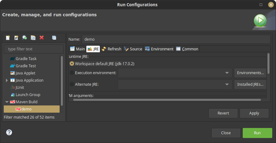java 17 configuration on eclipse