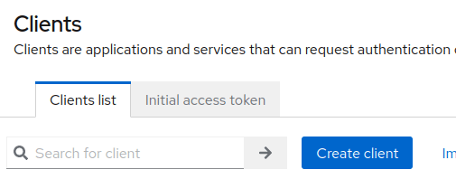 keycloak new client