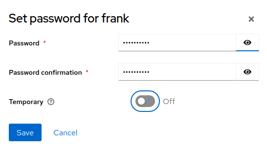 keycloak tutorial set password