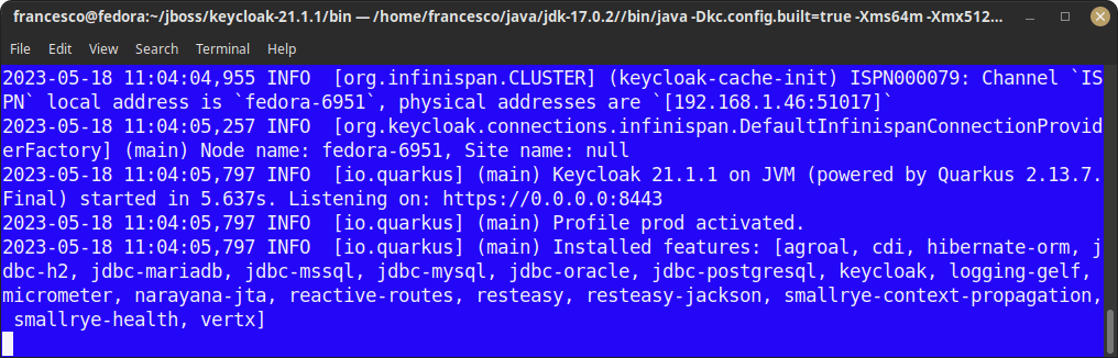 How to run Keycloak powered by Quarkus