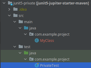 how to test private methods in java