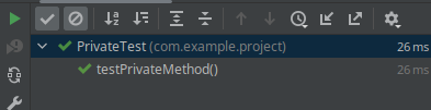 junit test private methods