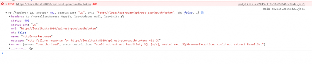 How to fix the issue JDBCConnectionException: could not extract ResultSet