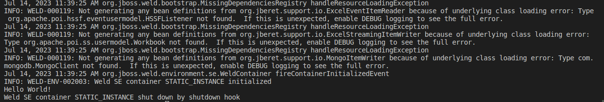 jakarta ee batchlet standalone