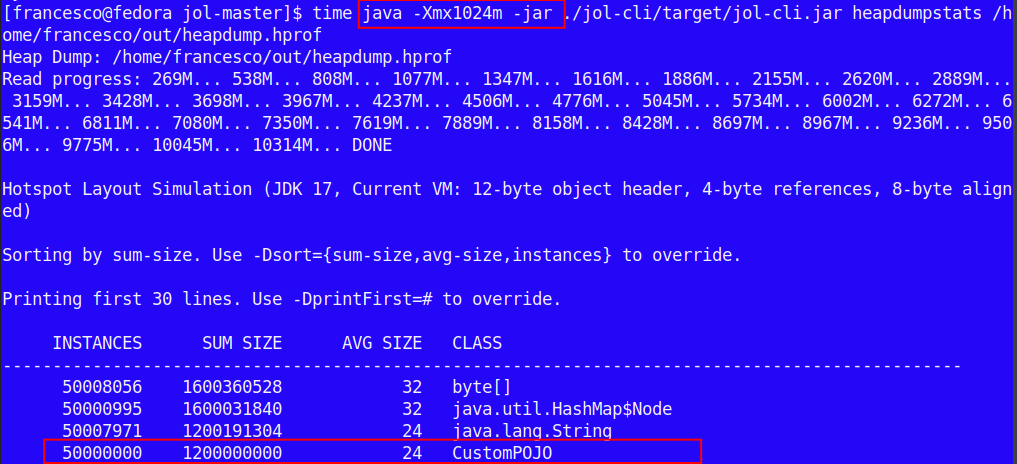 java how to parse large heap dump