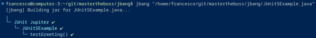 Test Java with JBang