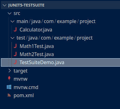 JUnit 5 Test Suite Example tutorial
