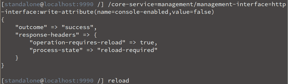 wildfly disable admin console