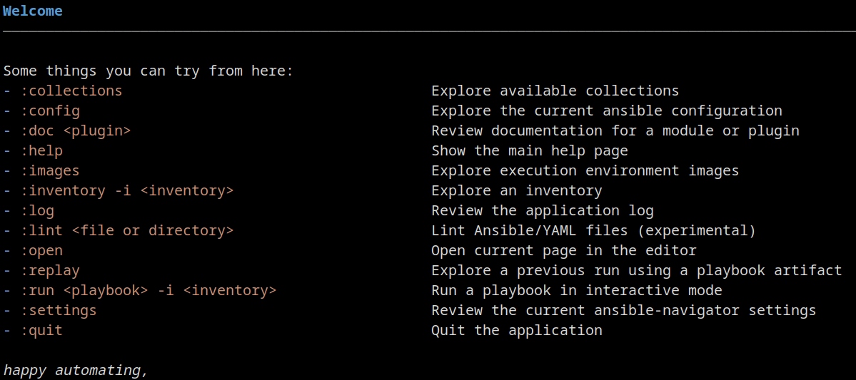 ansible cheatsheet