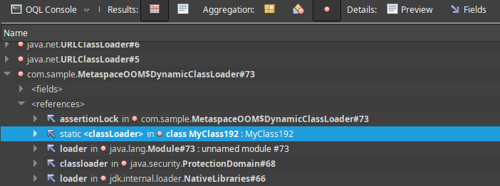 find top loaded Classes in Java
