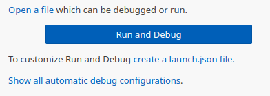 visual studio create debug configuration