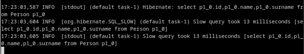 hibernate / JPA log slow queries