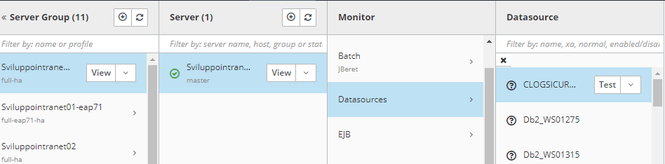wildfly test connection pool